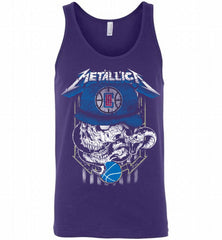 Metallica Skull Snake Los Angeles Clippers Tank - zezetee