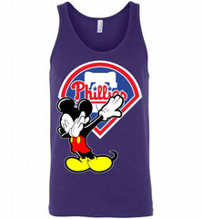 Disney Mickey Mouse Dabbing Philadelphia Phillies Tank - zezetee