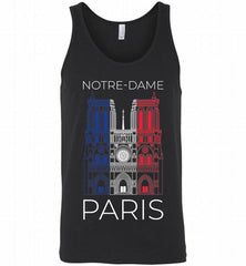 Notre Dame Paris French flag Tank - zezetee