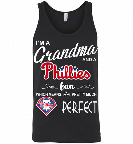 I'M A Grandma And A Philadelphia Phillies Fans Gift Tank - zezetee