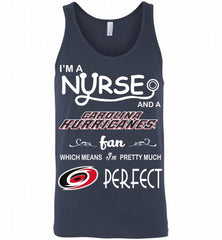 I'M A Nurse And A Carolina Hurricanes Fans Gift Tank - zezetee
