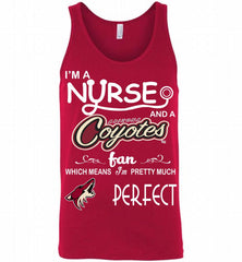 I'M A Nurse And A Arizona Coyotes Fans Gift Tank - zezetee