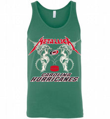 Metallica Carolina Hurricanes Logo Tank - zezetee
