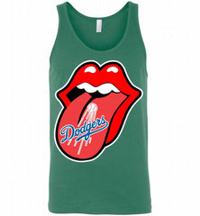 Los Angeles Dodgers  x The Rolling Stones Logo Tank - zezetee