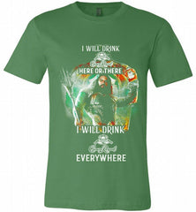 AQUAMAN I WILL DRINK CROWN ROYAL HERE THERE I WILL DRINK CROWN ROYAL EVERYWHERE Canvas USA - zezetee