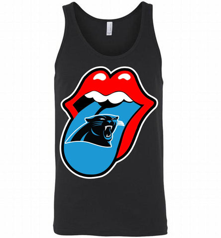 Carolina Panthers  x The Rolling Stones Logo Tank - zezetee