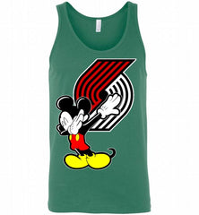 Disney Mickey Mouse Dabbing Portland Trail Blazers Tank - zezetee