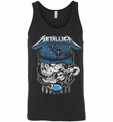 Metallica Skull Snake Tennessee Titans Tank - zezetee