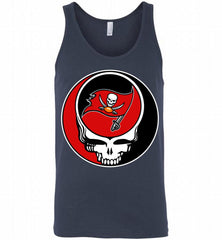 Tampa Bay Buccaneers Grateful Dead Logo Band Tank - zezetee