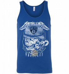 Metallica Skull Snake Brooklyn Nets Tank - zezetee