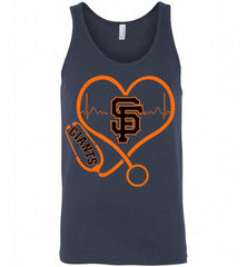 Nurse Heartbeat San Francisco Giants Tank - zezetee