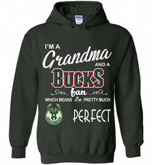 I'M A Grandma And A Milwaukee Bucks Fans Perfect Hoodie - zezetee