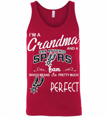 I'M A Grandma And A San Antonio Spurs Fans Perfect Tank - zezetee