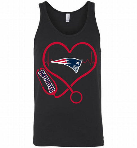 Nurse Heartbeat New England Patriots Tank - zezetee