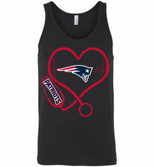 Nurse Heartbeat New England Patriots Tank - zezetee