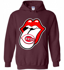 Cincinnati Reds  x The Rolling Stones Logo Hoodie - zezetee