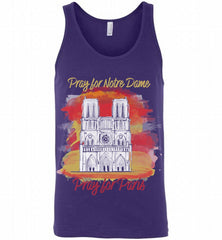 Notre Dame Cathedral Fire in Paris Tank - zezetee
