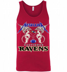 Metallica Baltimore Ravens Logo Tank - zezetee