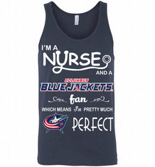 I'M A Nurse And A Columbus Columbus Blue Jackets Fans Gift Tank - zezetee