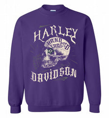 HARLEY DAVIDSON SKULL Dallas Stars Crewneck Sweatshirt - zezetee