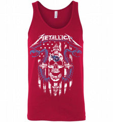 Metallica Snake Skull Tennessee Titans Logo Tank - zezetee