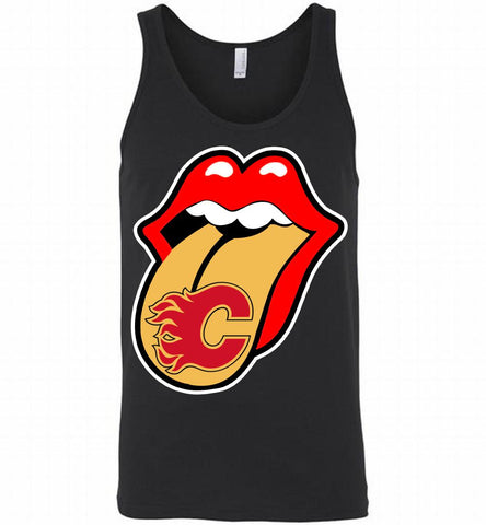 Calgary Flames  x The Rolling Stones Logo Tank - zezetee
