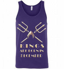 AQUAMAN KINGS ARE BORN IN DECEMBER Tank - zezetee