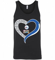 Philadelphia 76ers In Diamond Heart Tank - zezetee