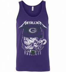 Metallica Skull Snake Green Bay Packers Tank - zezetee