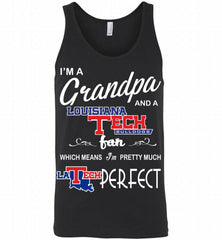 I'M A Grandpa And A Louisiana Tech Bulldogs Fan Tank - zezetee