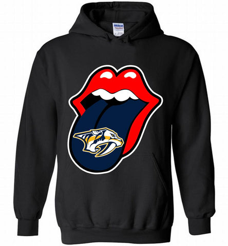 Nashville Predators  x The Rolling Stones Logo Hoodie - zezetee