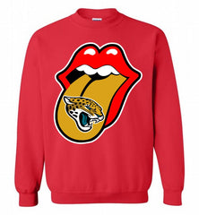 Jacksonville Jaguars  x The Rolling Stones Logo Crewneck Sweatshirt - zezetee