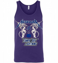 Metallica Tampa Bay Lightning Logo Tank - zezetee