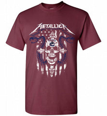 Metallica Snake Skull Vancouver Canucks Logo Shirt - zezetee