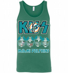 Kiss Miami Dolphins Logo Tank - zezetee