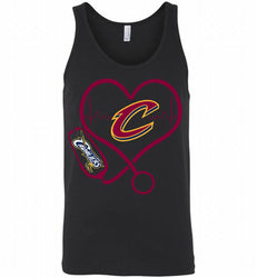Nurse Heartbeat Love Cleveland Cavaliers Tank