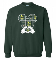 VEGAS GOLDEN KNIGHTS MICKEY LOVE Crewneck Sweatshirt - zezetee