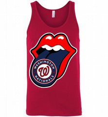 Washington Nationals  x The Rolling Stones Logo Tank - zezetee