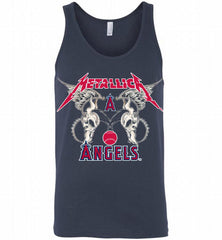 Metallica Los Angeles Angels Logo Tank - zezetee