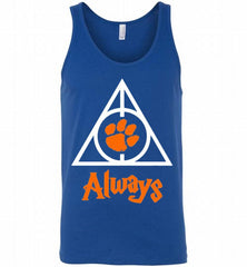 CLEMSON TIGERS UNIVERSITY PAW DEATHLY HALLOWS ALWAYS GIFT Tank - zezetee