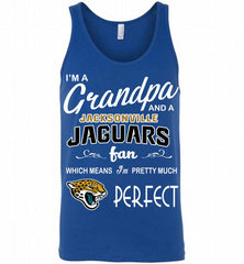 I'M A Grandpa And A Jacksonville Jaguars Pretty Much Perfect Tank - zezetee