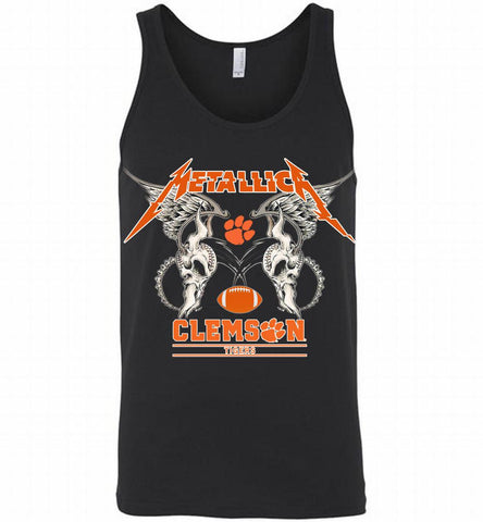Metallica Clemson Tigers Logo Tank - zezetee