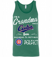I'M A Grandma And A Chicago Cubs Fans Gift Tank - zezetee