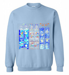 3-Vitraux Cathedrale Notre Dame de Rodez Crewneck Sweatshirt - zezetee