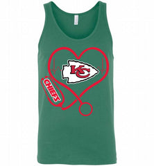 Nurse Heartbeat Kansas City Chiefs Tank - zezetee