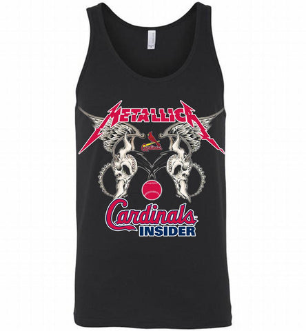 Metallica St Louis Cardinals Logo Tank - zezetee