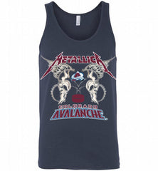 Metallica Colorado Avalanche Logo Tank - zezetee