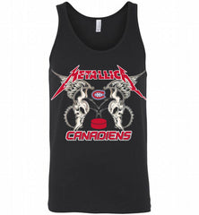 Metallica Montreal Canadiens Logo Tank - zezetee