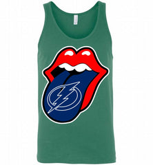 Tampa Bay Lightning  x The Rolling Stones Logo Tank - zezetee
