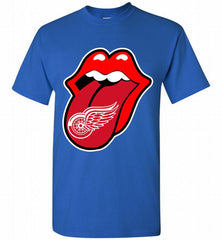Detroit Red Wings  x The Rolling Stones Logo Shirt - zezetee